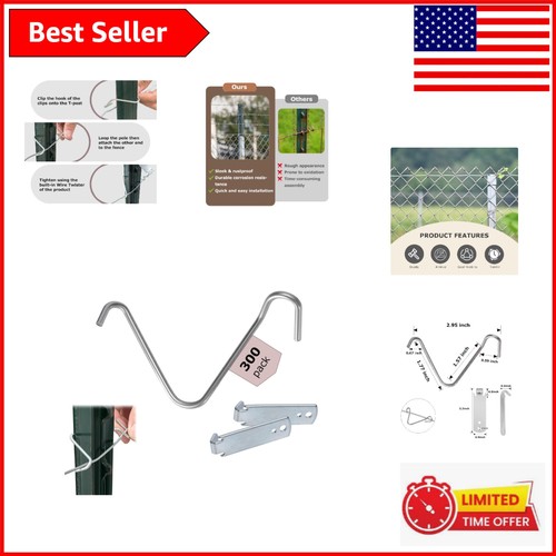 Galvanized fence wire clips - fence,